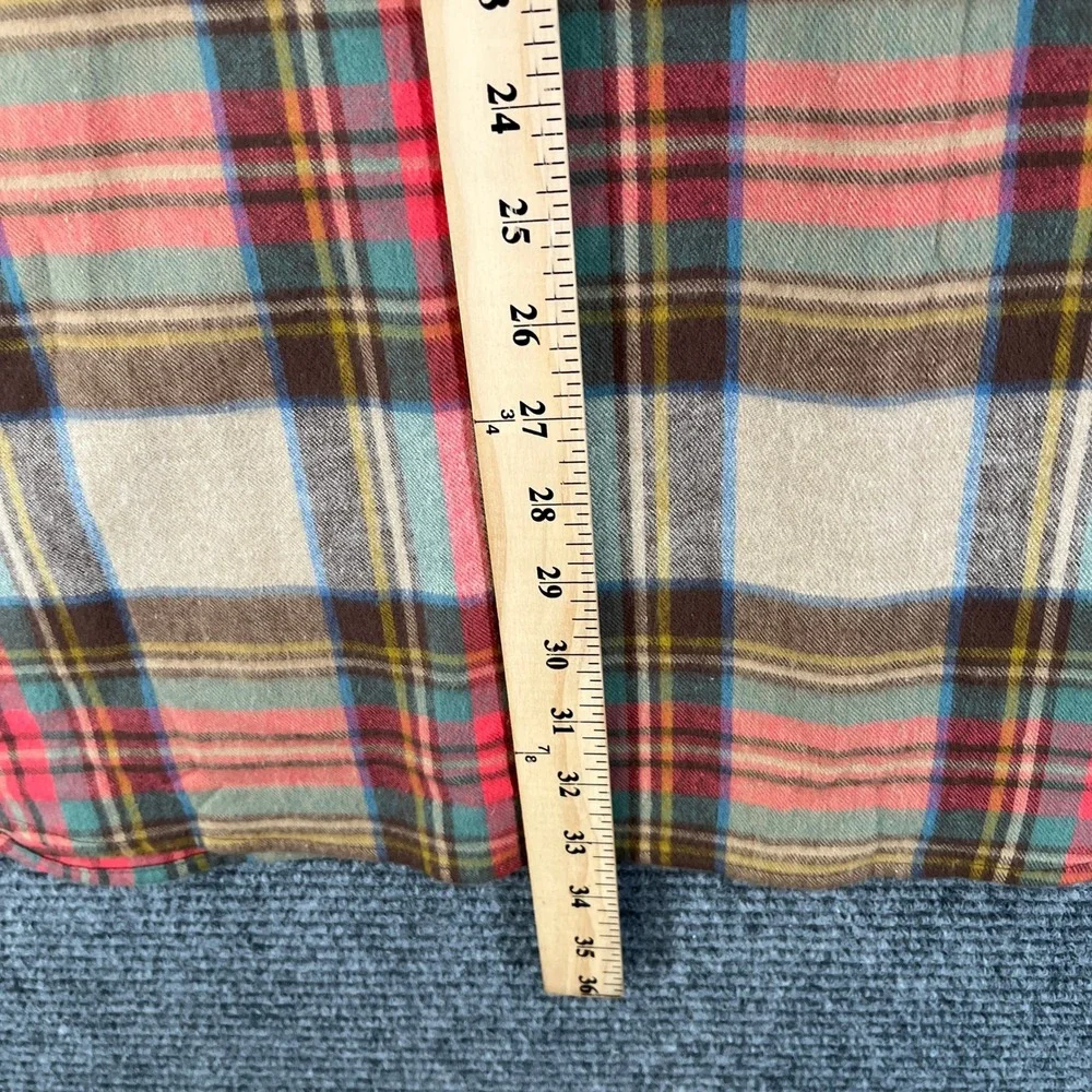 L.L. Bean Flannel Shirt Mens L Plaid Button Down Long Sleeve Outdoor Casual